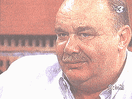 A rare photo taken from Hungarian TV3 interview with Semion Mogilevich