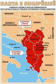map of 'great Albania'