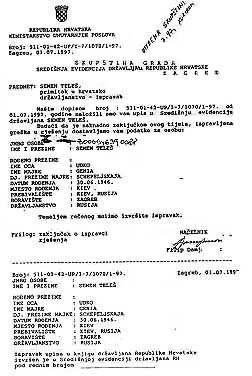 On February 27, 1997 his family was officialy 